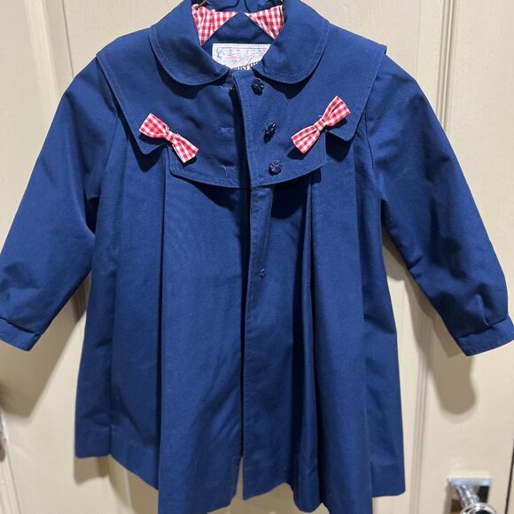 Vintage Rothschild Girls Navy Coat Sz 5